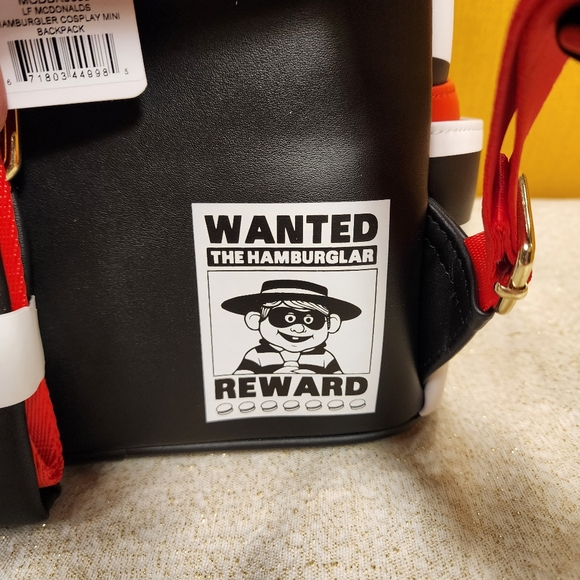Loungefly McDonald's Hamburglar Cosplay Fast Food Character Mini Backpack NEW - Picture 7 of 14